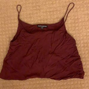 Brandy Melville Burgandy Crop Top